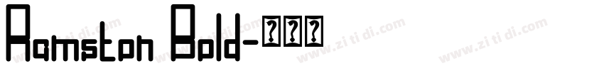 Ramston Bold字体转换